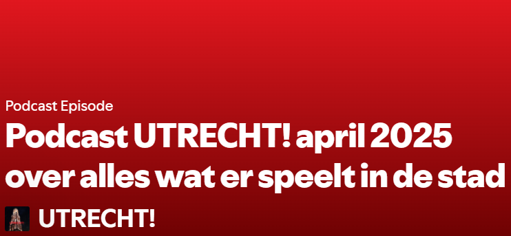 Podcast over Utrecht